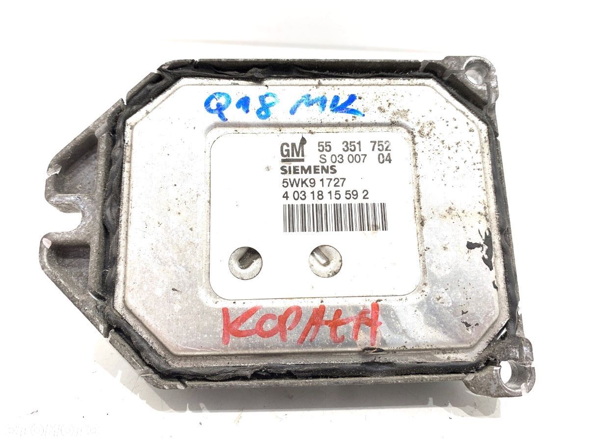 KOMPUTER SILNIKA - 649.00 PLN - OPEL ZAFIRA A nadwozie wielkoprzestrzenne (MPV) (T98) 1999 - 2005 - 1