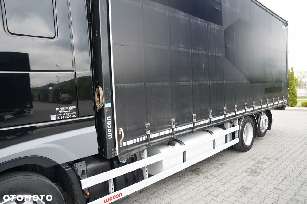 DAF XF 480 / FIRANKA 7,7 M / SSC / 6X2 / KLIMA POSTOJOWA / OŚ PODNOSZONA / - 10