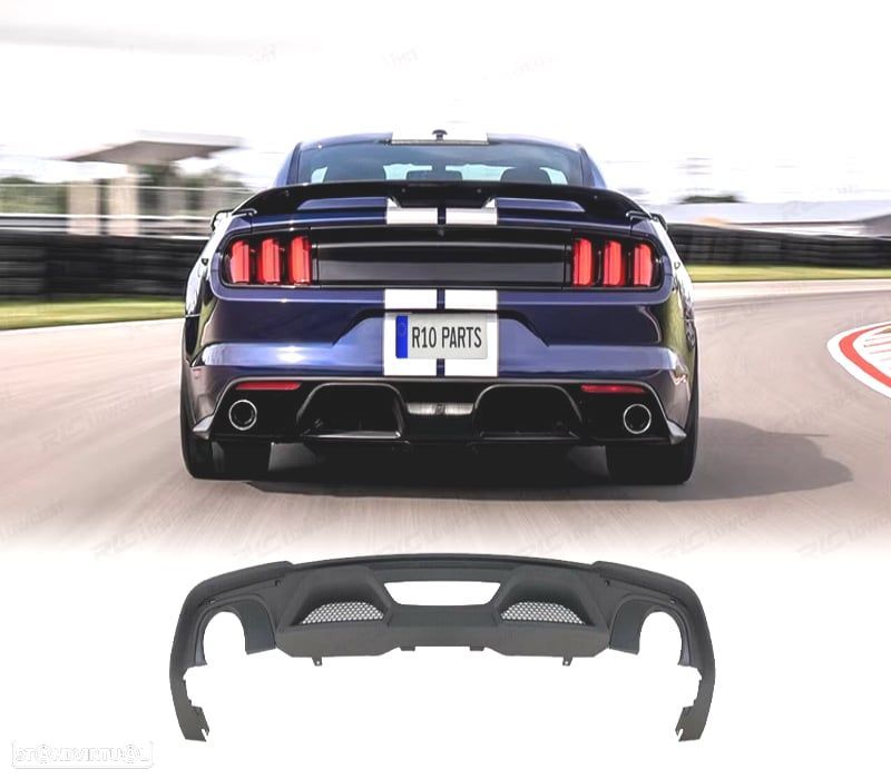 DIFUSOR FORD MUSTANG 18-20 LOOK GT350 - 1