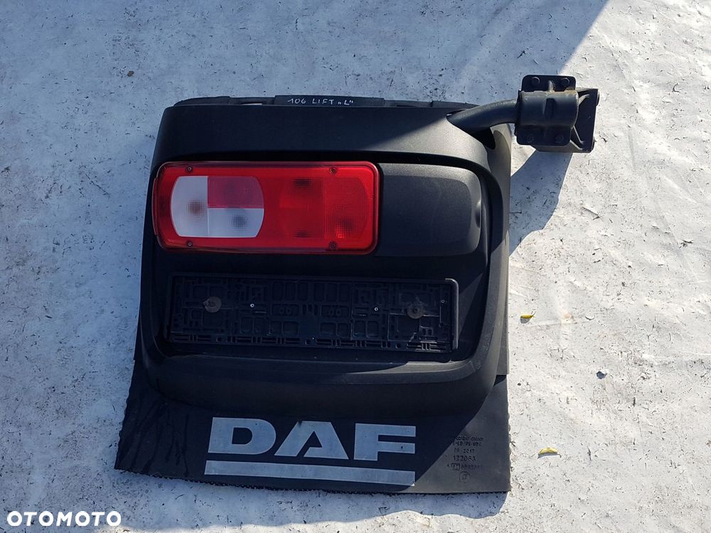 BŁOTNIK ZAKOLE NADKOLE MOCOWANIE LAMPA KOMPLET LEWY DAF XF 106 CF EURO 6 - 1