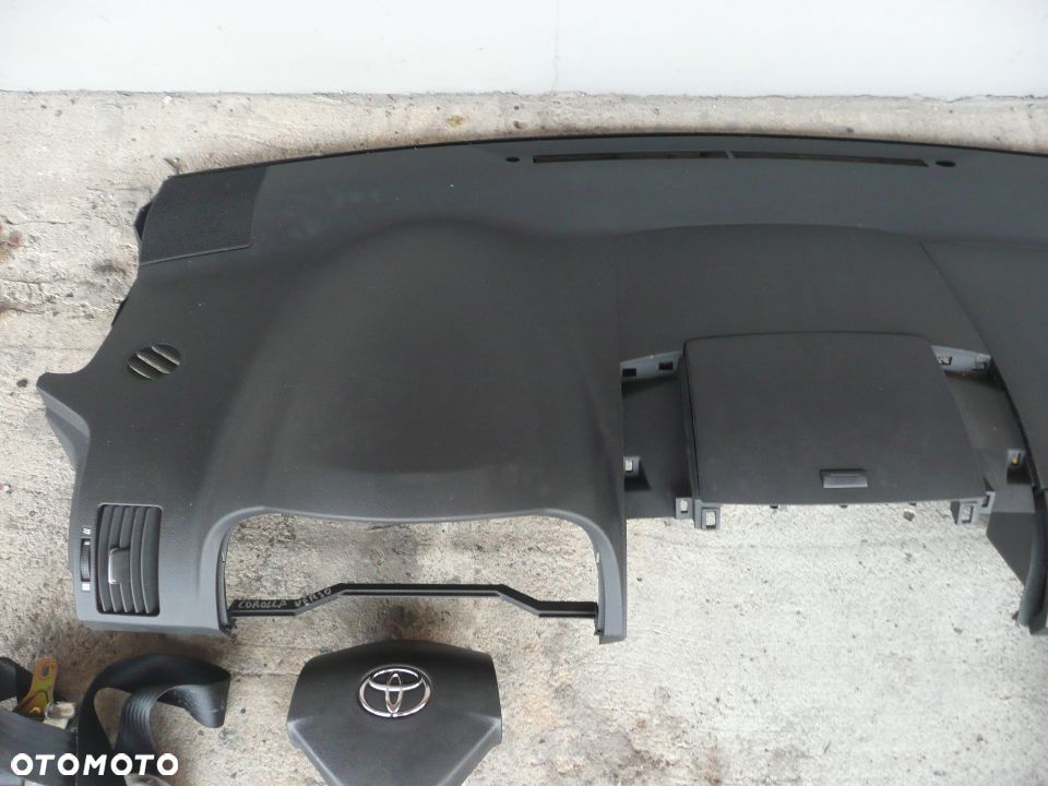 TOYOTA COROLLA VERSO 04-07 DESKA KONSOLA PODUSZKA AIRBAG PASY - 6