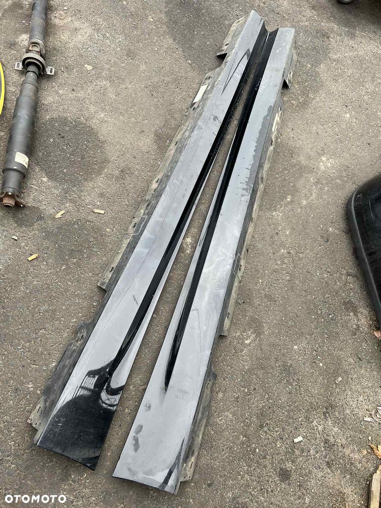 Nakładka progowe progi Bmw e90 e91 lift LCi Schwarz II 668 Lewa prawa na sztuki pod kolor - 1