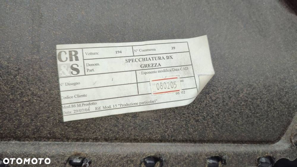 BOCZEK PRZÓD PRAWY DRZWI TAPICERKA SKÓRA FIAT CROMA EUROPA - 7