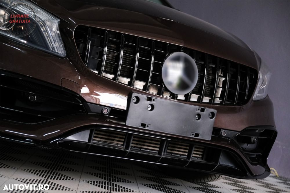 Bara Fata cu Stickere Laterale Negru Mat Mercedes A-Class W176 (2012-2018) A45 Des- livrare gratuita - 16