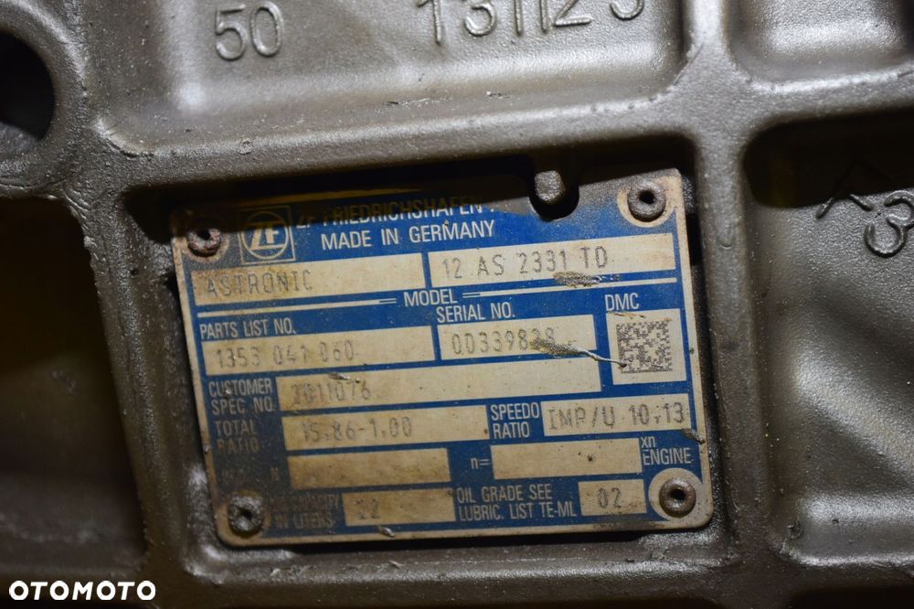 SKRZYNIA BIEGÓW 12AS2331TD DAF XF 106 E6 460 510KM !!! BEZ WYBIERAKA !!! - 5