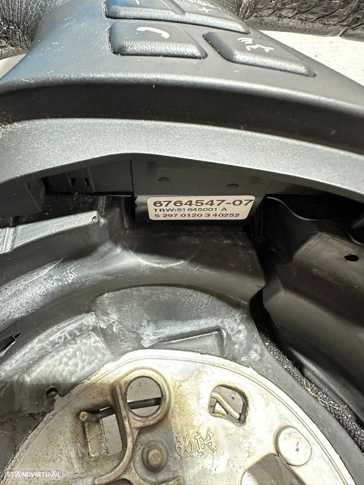 Volante Completo Pele Original Multifunções Comandos BMW Serie 1 3 X1 E83 6764547 - 7