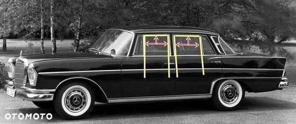 PROWADNICA USZCZELKA SZYBA DRZWI MERCEDES W110 111