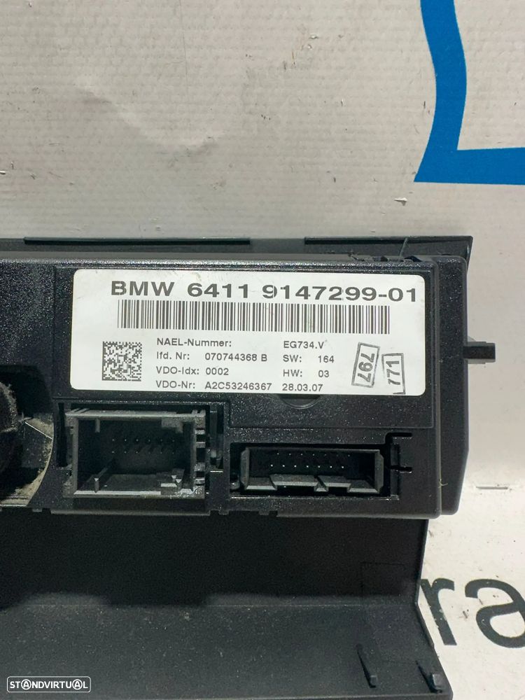 Display Sofagem Comando Controlo Ar Condicionado BMW SERIE 3 E90 E91 SERIE 1 E82 E83 E87 - 8
