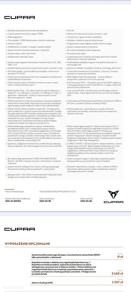 Cupra Leon 2.0 TSI VZ DSG - 4