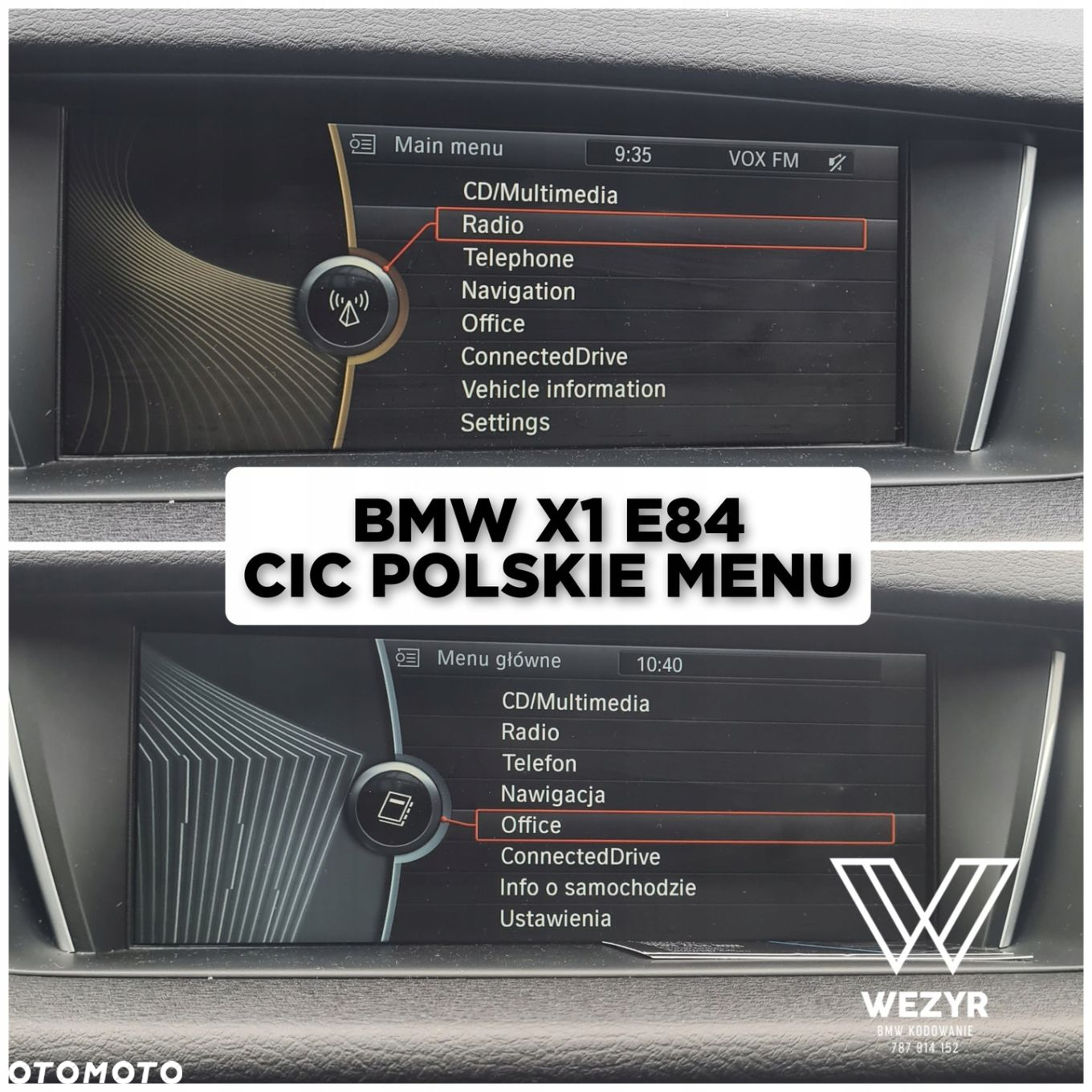POLSKIE MENU BMW CIC CCC EVO NBT PL SPOLSZCZENIE - 5