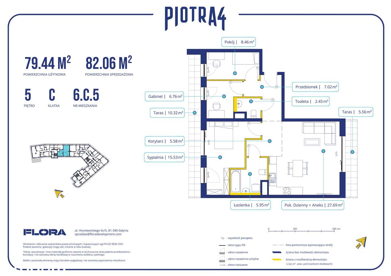 4-pokojowe mieszkanie 79m2 + 2 tarasy Bez Prowizji - Pełny obrazek: 2/11