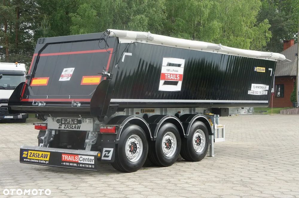 Zaslaw 28 m³ / 4.990 kg !! super lekka naczepa wywrotka z klapą ! - 16