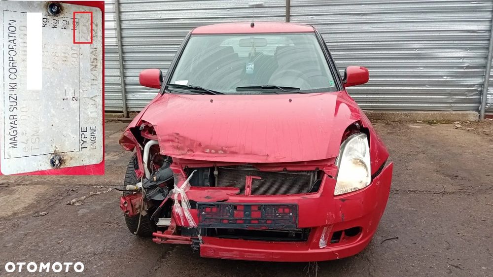 Tylko Części Suzuki Swift EZ rs413 mzc11s 1.3 16V m13a s25 92KM 68kW hb 5d 05r–08r Lakier zck - 1