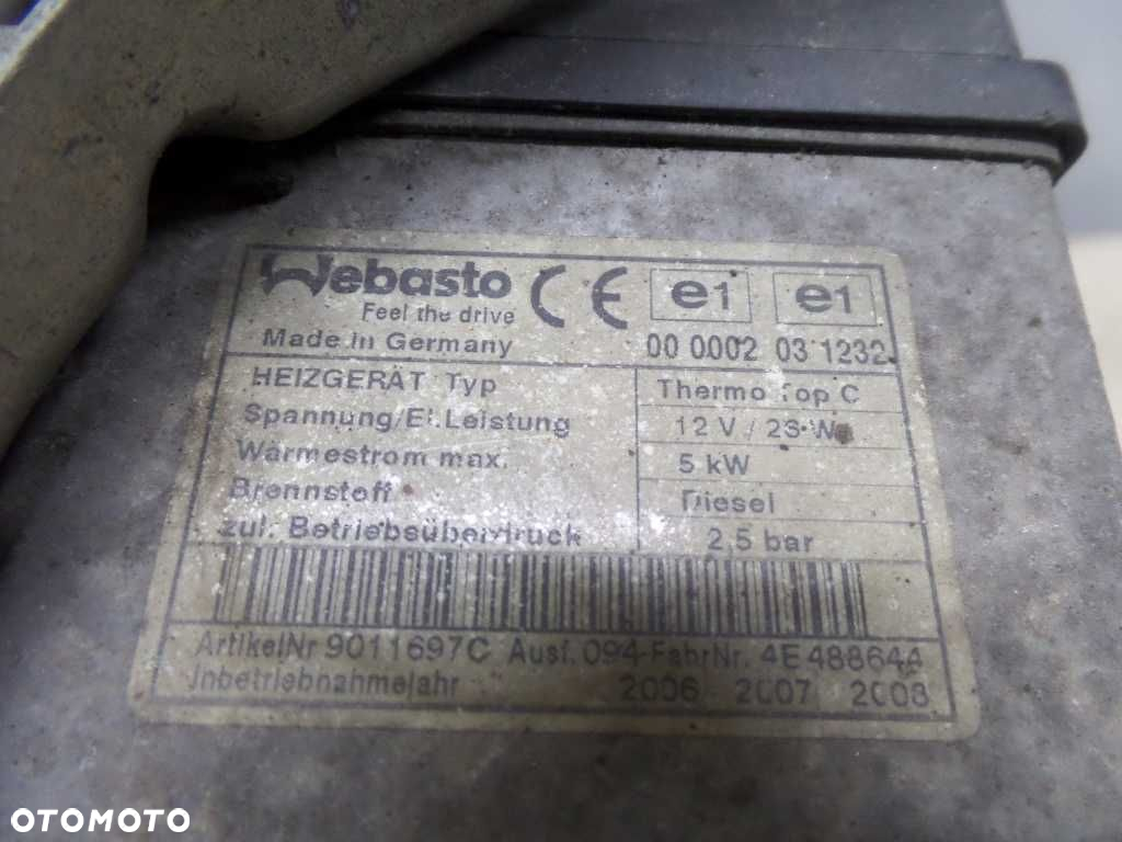 WEBASTO OGRZEWANIE POSTOJOWE THERMO TOP C 12V/26W DIESEL - 5