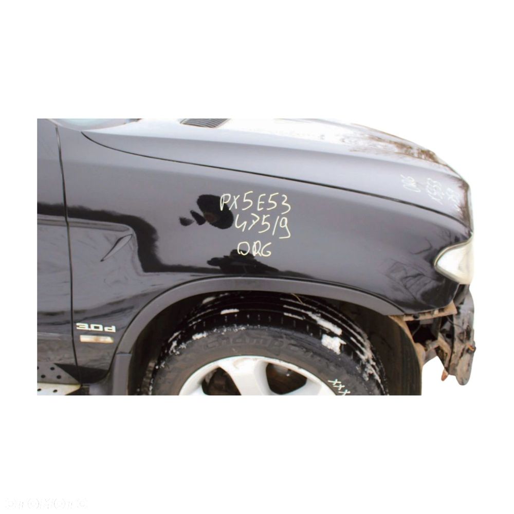 BŁOTNIK PRAWY PRZÓD BMW X5 E53 LIFT 475 BLACK SAPP