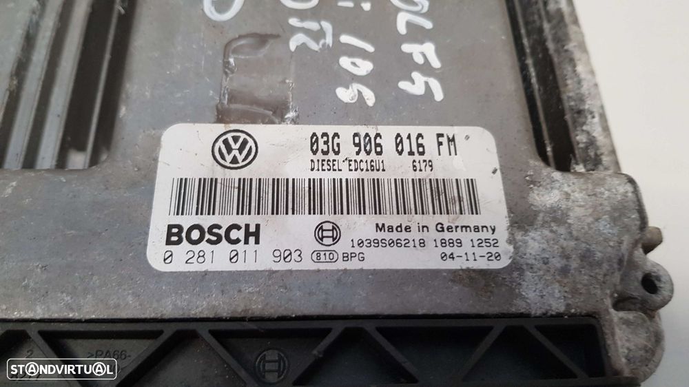 Centralina / Modulo Motor Volkswagen Golf V (1K1) - 3