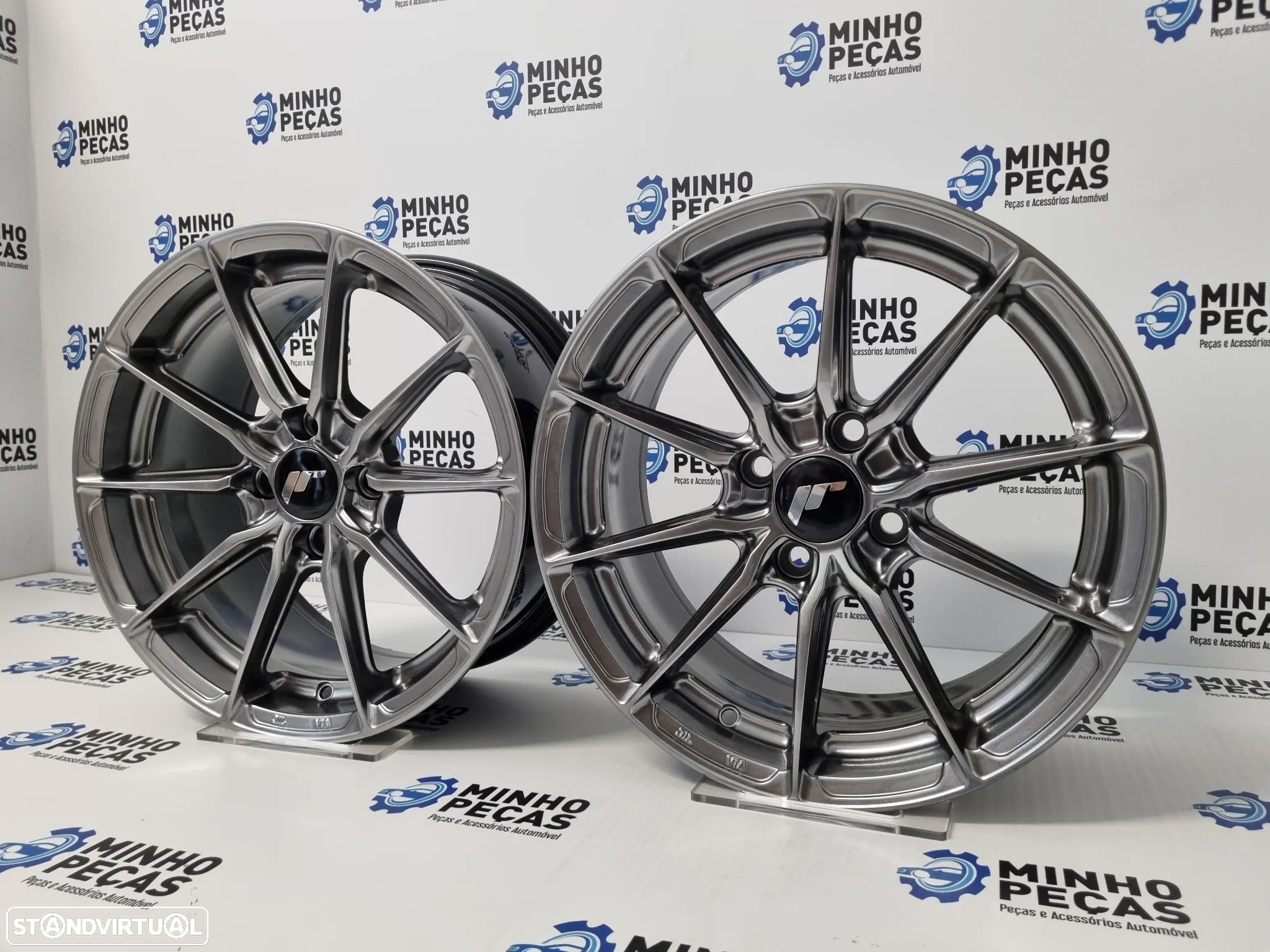 Jantes Japan Racing (JR37) em 15 (4x100) Hyper Black - 3
