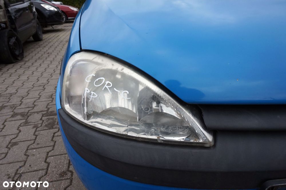 MASKA ZDERZAK BŁOTNIKI LAMPY CORSA C III Z20A  OPEL 1999-2003 NIEBIESKI PRZÓD KOMPLETNY - 30