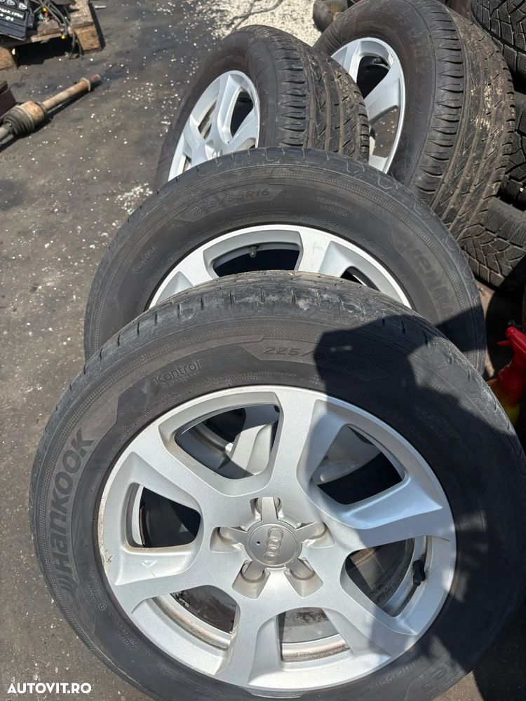 Set Jante Audi A4 B8 225/55 R16 cu anvelope de vara 8K0601025F - 1