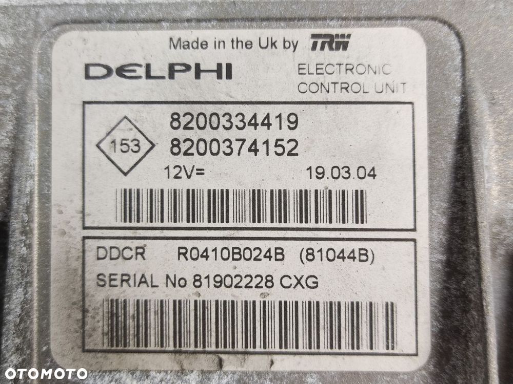 RENAULT MEGANE II 1.5DCI Komputer Silnika Kluczyk Blokada Kierownicy - 8