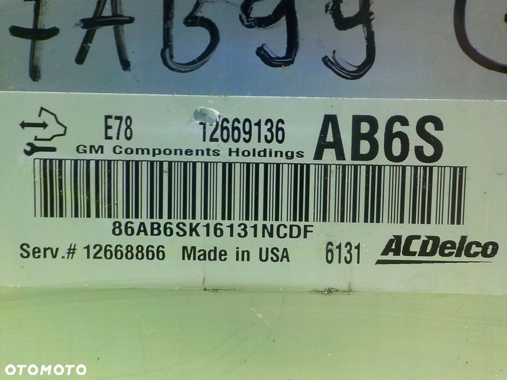 OPEL ASTRA J GTC 1.4T 16r 3D sterownik komputer silnika 12669136 12668866 - 5