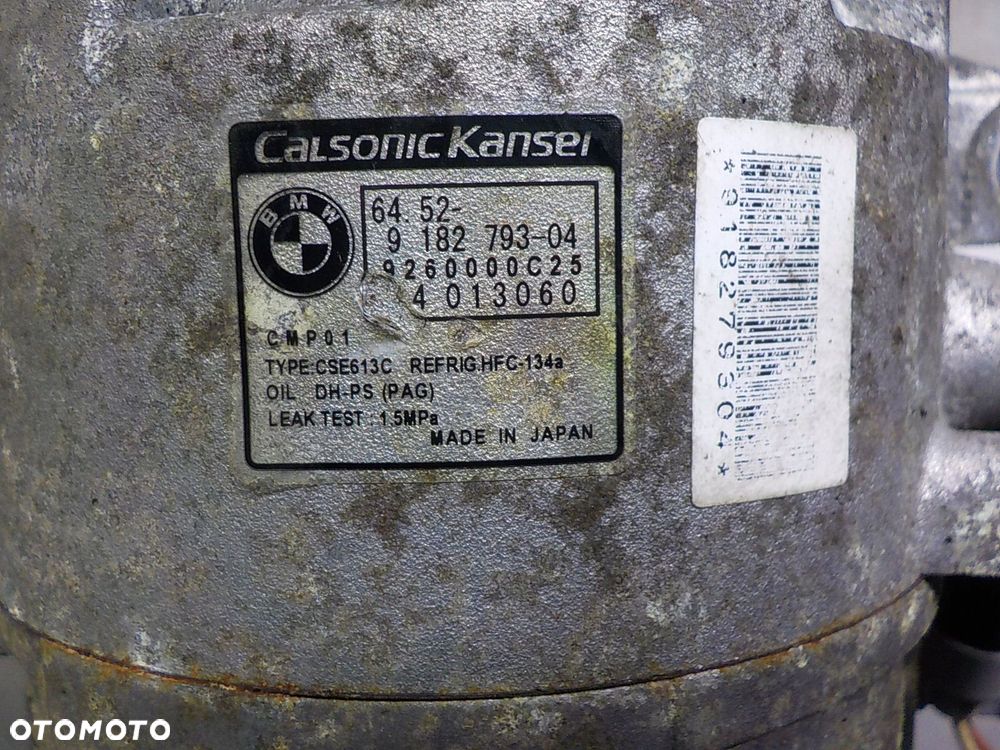 BMW 1 E87 1.6 B SPRĘŻARKA KLIMATYZACJI 9182793-04 - 2