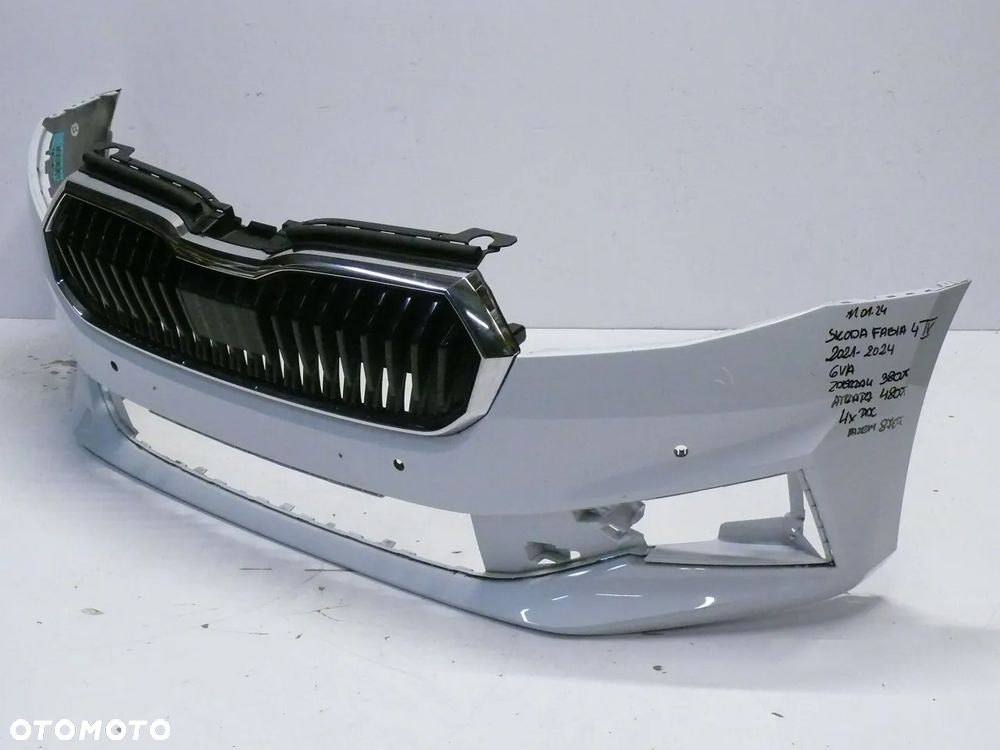 ZDERZAK PRZEDNI SKODA FABIA IV 4 2021 2024 GRILL PDC - 2
