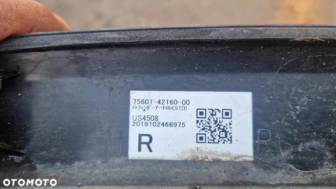 TOYOTA RAV 4 LISTWA NAKŁADKA BŁOTNIKA PRAWY PRZÓD 75601-42160-00 - 3
