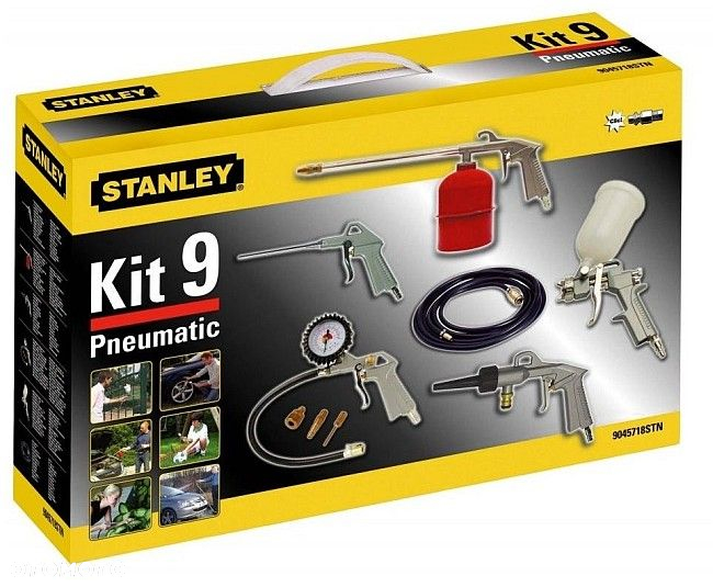 STANLEY ZESTAW LAKIERNICZY KOMPRESOR WĄŻ PISTOLET - 2