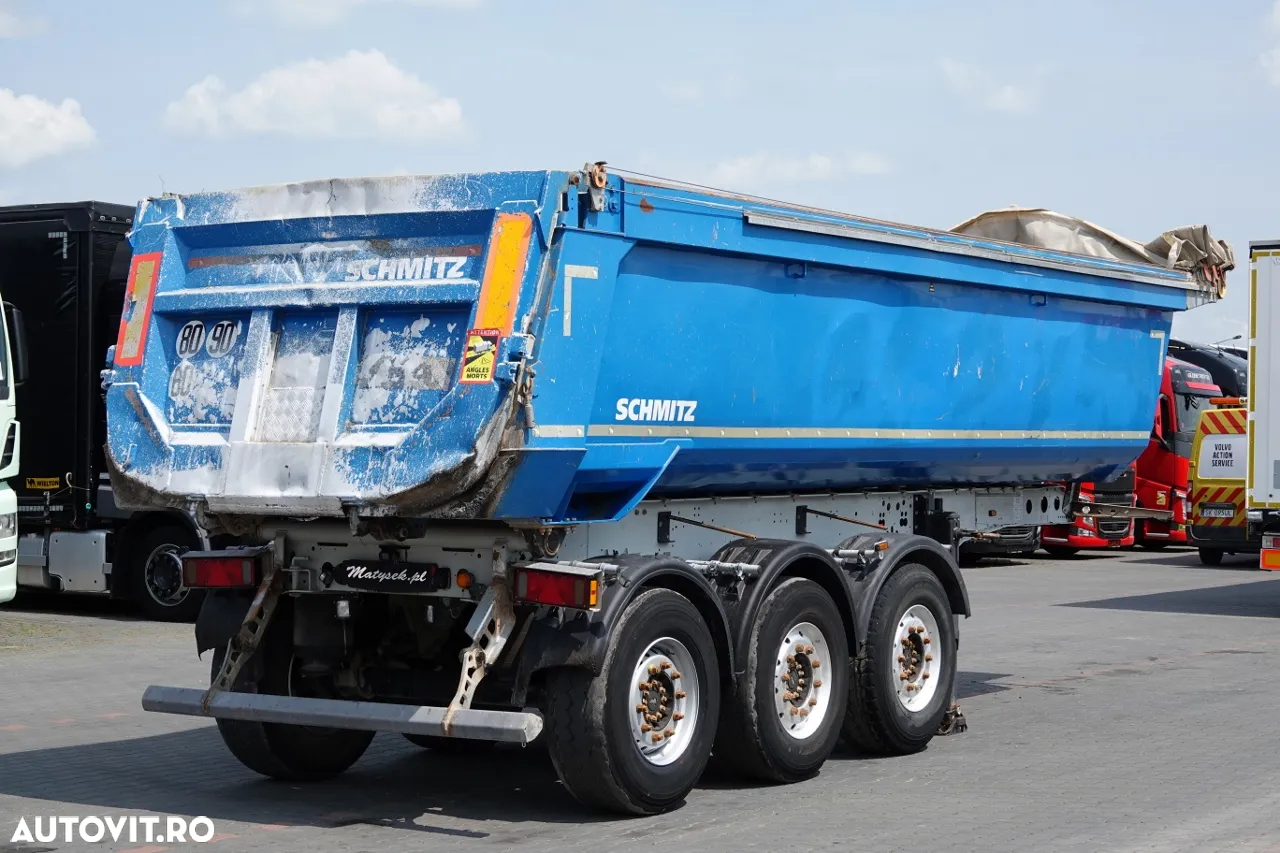 Schmitz Cargobull BASCULATOR SCHMITZ / 24 mc / JUGĂ DE OȚEL / AXĂ DE RIFAT / PRELAȚĂ AUTOMATĂ / CAMERA DE MARCHAR / IMPORTAT - 6