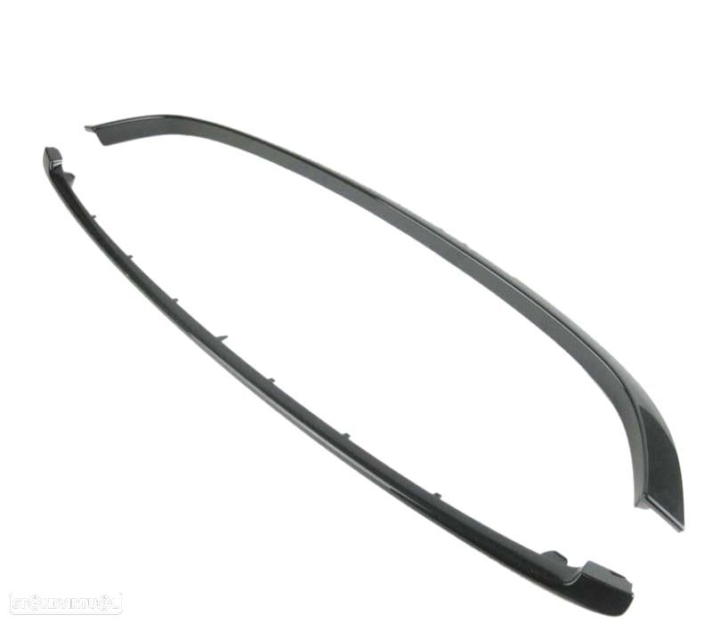 FRISOS FARÓIS E GRELHA MINI R56 R57 R58 07-13 JCW LOOK PRETO BRILHANTE - 2