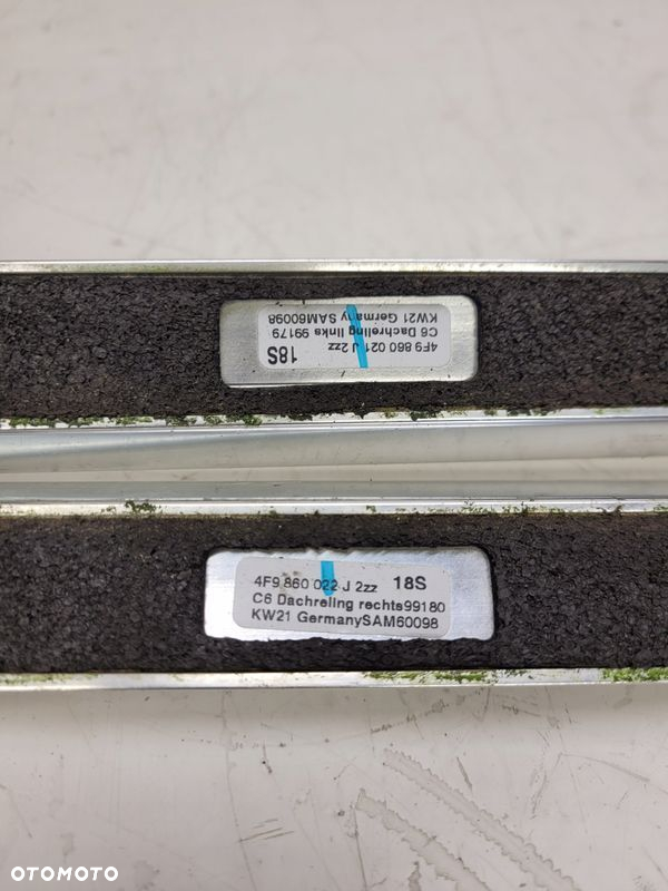 RELING DACHOWY CHROM KOMPLET AUDI A6 C6 4F9860022J - 6