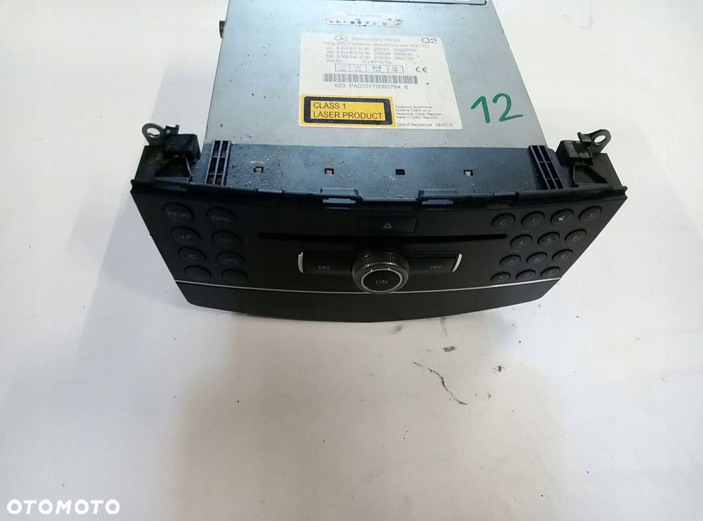 Radio A2048705590 Mercedes W204 08- - 1