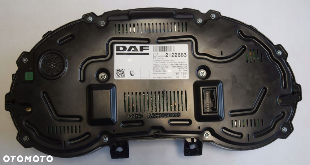 LICZNIK ZEGARY DAF CF XF 106 EURO 6 2122663 - 2