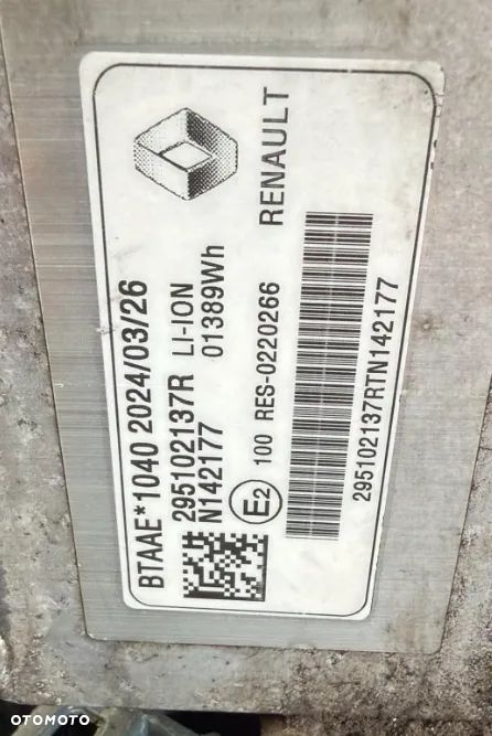 Bateria Trakcyjna HYBRYDA Dacia Jogger 1.6 E-tech Hybrid 295102137R 2023 r - 2