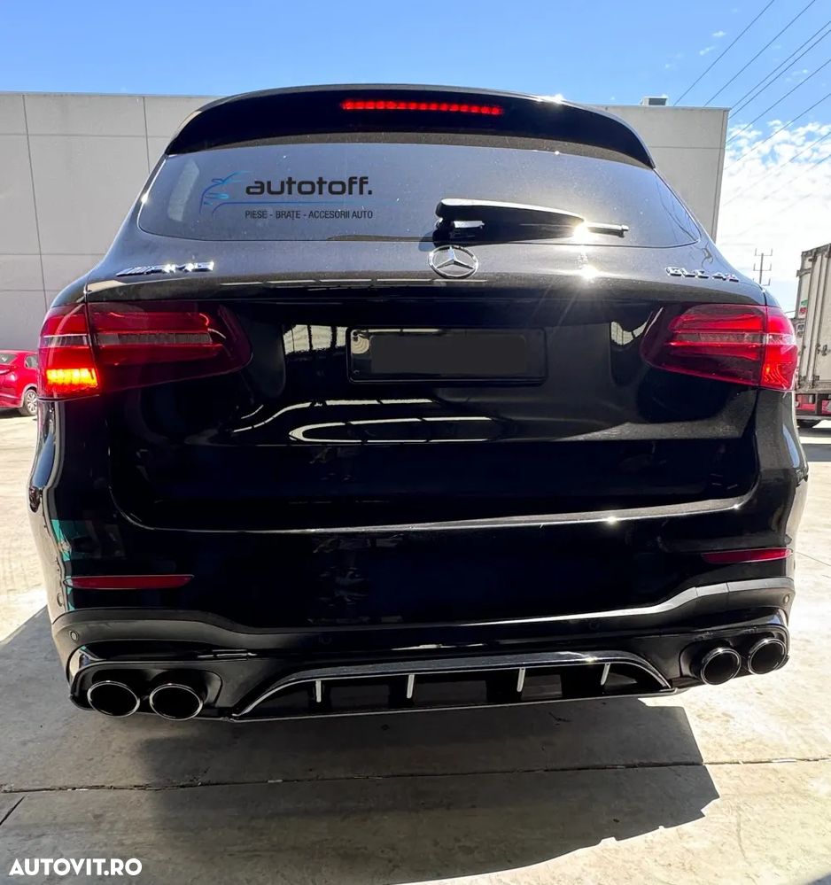Difuzor bara spate Mercedes GLC X253 SUV (2015+) NEW Design Full Black - 5