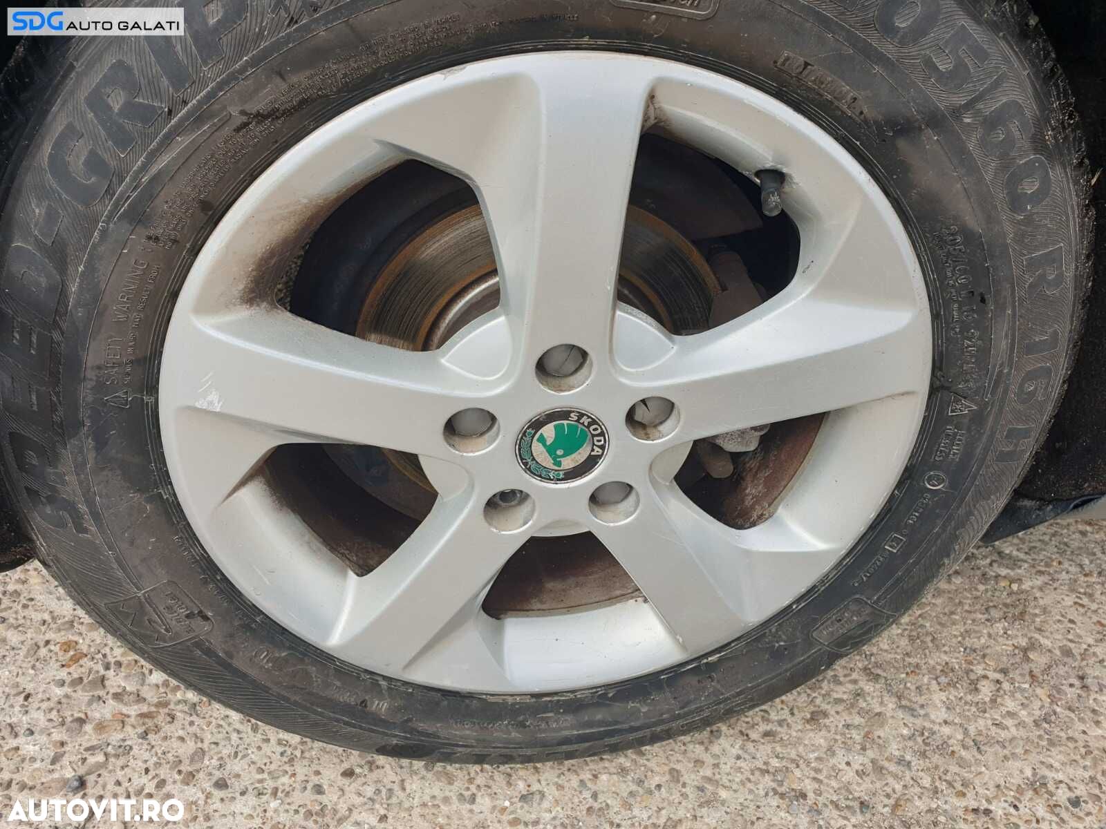 Roata Janta Rezerva Aliaj 5x112 205 60 16 R16 Volkswagen Jetta 2005 - 2011 Cod sdgj16bo2f51 - 1