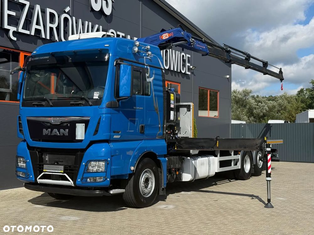 MAN MAN TGX 26.520 // E6 // PLATFORMA Z ŻURAWIEM PM 23P // dźwig, pomoc drogowa, crane, kran // Świeżo sprowadzony z Niemiec