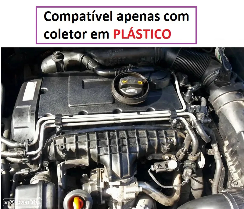 Reparação Erro P2015 Coletor Admissão Motores VAG 2.0 TDI CR - Coletor em Plástico (INOX) - 2