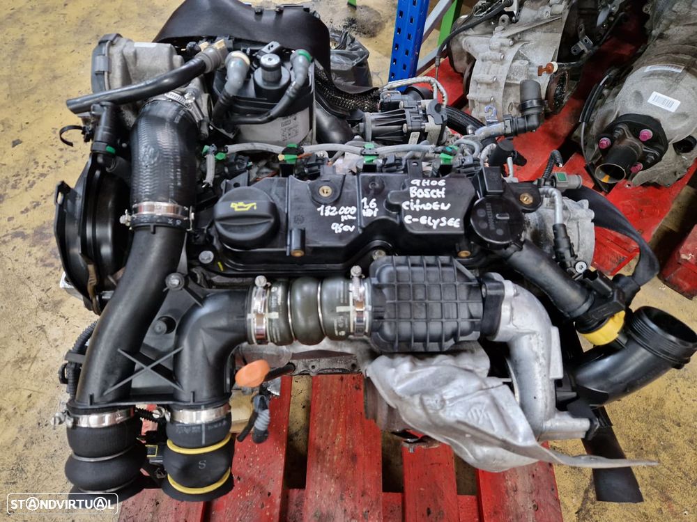 Motor usado 9H06 CITROEN C-ELYSEE 1.6 HDI 90CV 9HP 308 CITROEN DS3 C4 PARTNER - 1