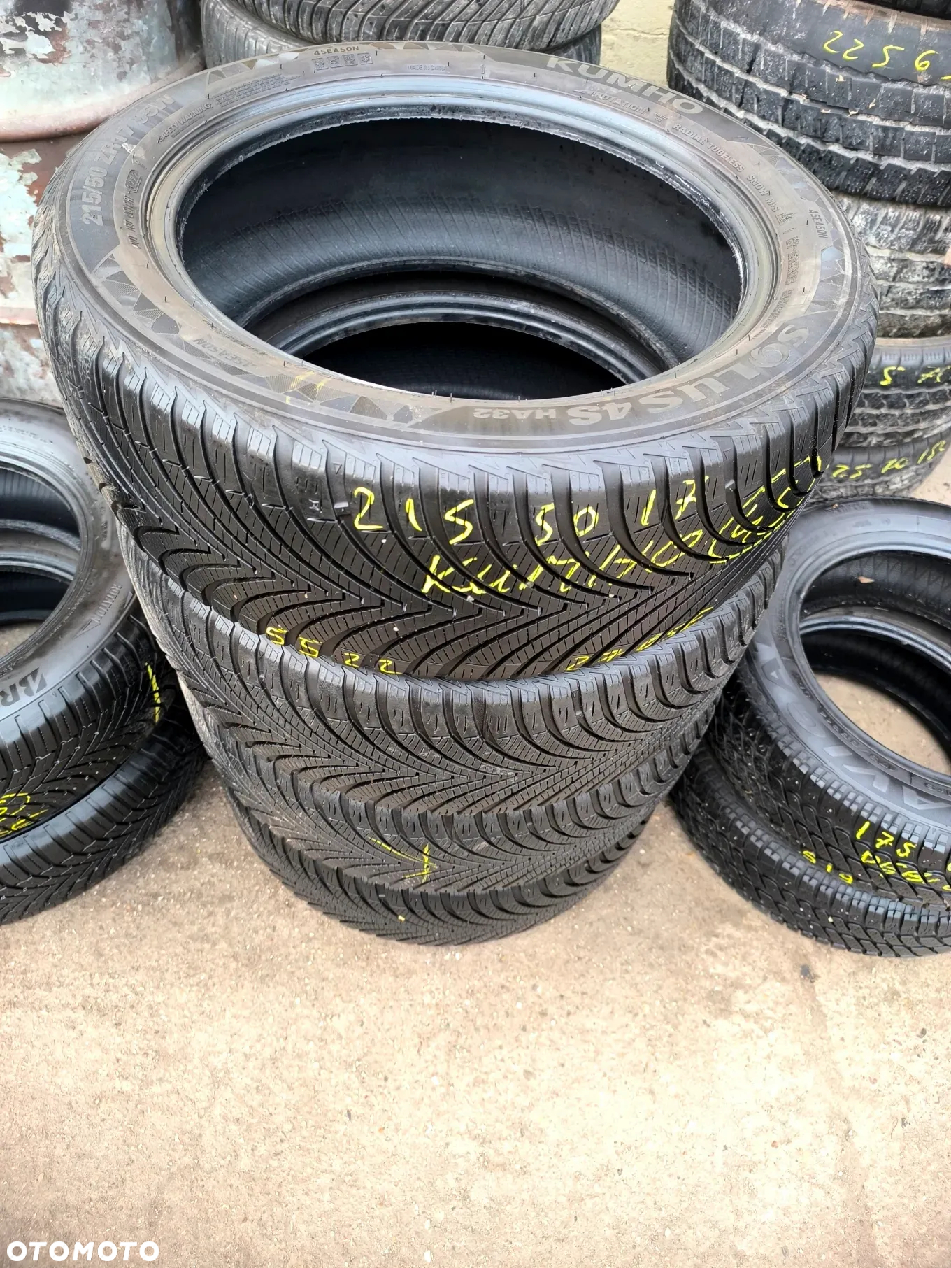 215/50R17 95W Opony Całoroczne Wielosezonowe KUMHO SOLUS 4S HA32 5,5mm Legnica ALU-RAD 22r. 215/50 - 4