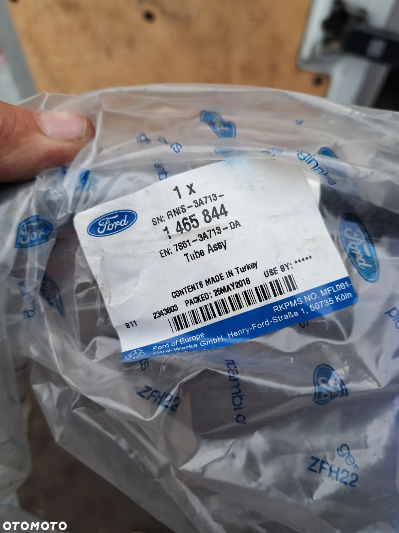 rurka wąż przewód wspomagania Ford Fiesta MK-6 Fusion 7S61-3A713-DA 1465844 - 3