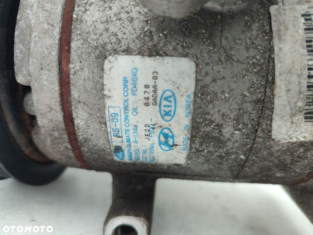 Sprężarka klimatyzacji HYUNDAI I10 II 1.0BENZYNA F500-QADAA-03 76 TYS PRZEB - 6
