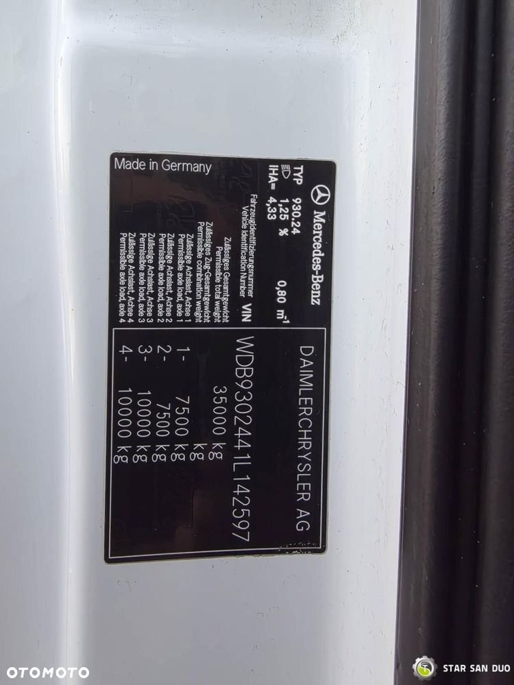 Mercedes-Benz Actros 3244 8x4 Fassi F600 HDS Żuraw Fly Jib Wciągarka - 21