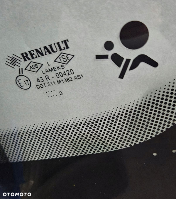 SZYBA PRZEDNIA PRZÓD CZOŁOWA RENAULT CLIO 4 IV SENSOR 2013-2019R