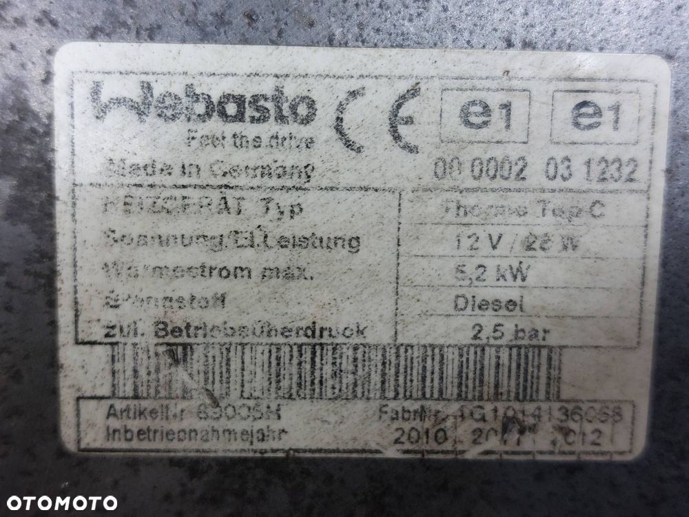 WEBASTO OGRZEWANIE POSTOJOWE PRIMASTAR I TRAFIC VIVARO 2.0 DCI THERMO TOP C - 3