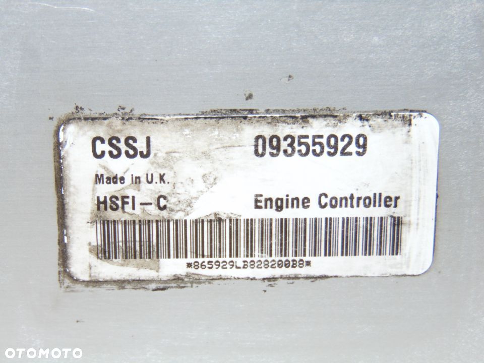 KOMPLET Komputer sterownik silnika immobiliser 09355929 Opel Astra 2 II G 1.6 benzyna 98-09r - 2