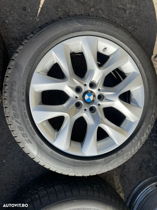 Jante aliaj BMW X5X6 E70E71 cu cauciucuri iarna 225/50R19 - 5