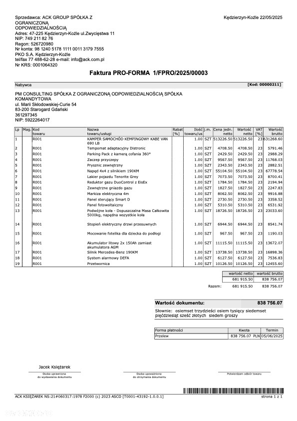 KABE Travel Master  4X4 690LB VAN - 21