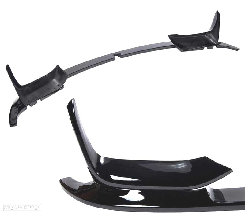 SPOILER LIP FRONTAL BMW F80 M3 F82 F83 M4 11-18 LOOK M PERFORMANCE PRETO BRILHANTE - 3